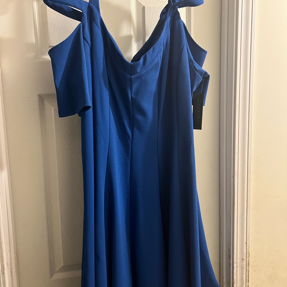 Lane Bryant Royal Blue Cold Shouder Dress